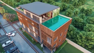 clubhoue semi aerial view 02